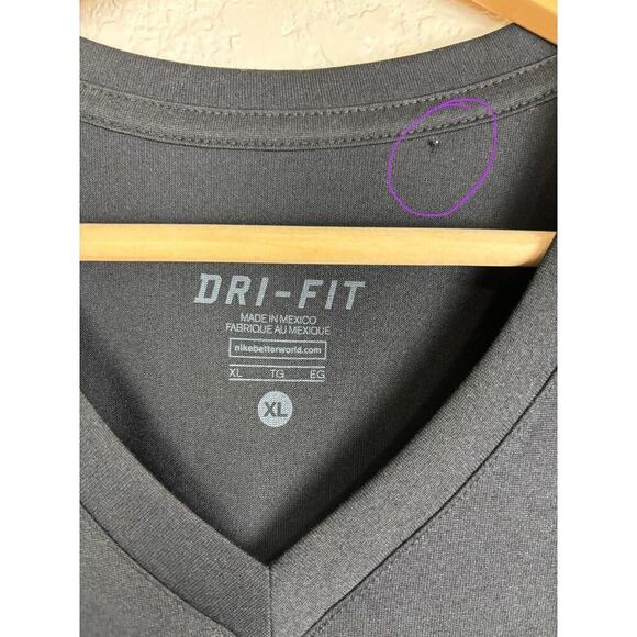 Bundle of 2 Nike Dri Fit TShirt Mens Size XL Orange Black Vneck Athletic Workout - Picture 13 of 14